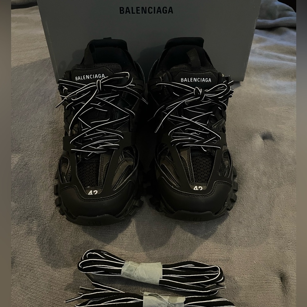 Balenciaga track runners black